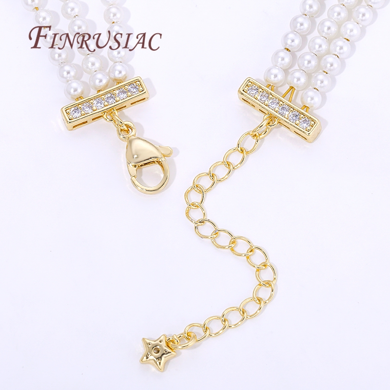 18K Vergoldete 3-reihige Perle – Pearl Trim Chain Bewertung und Preis
