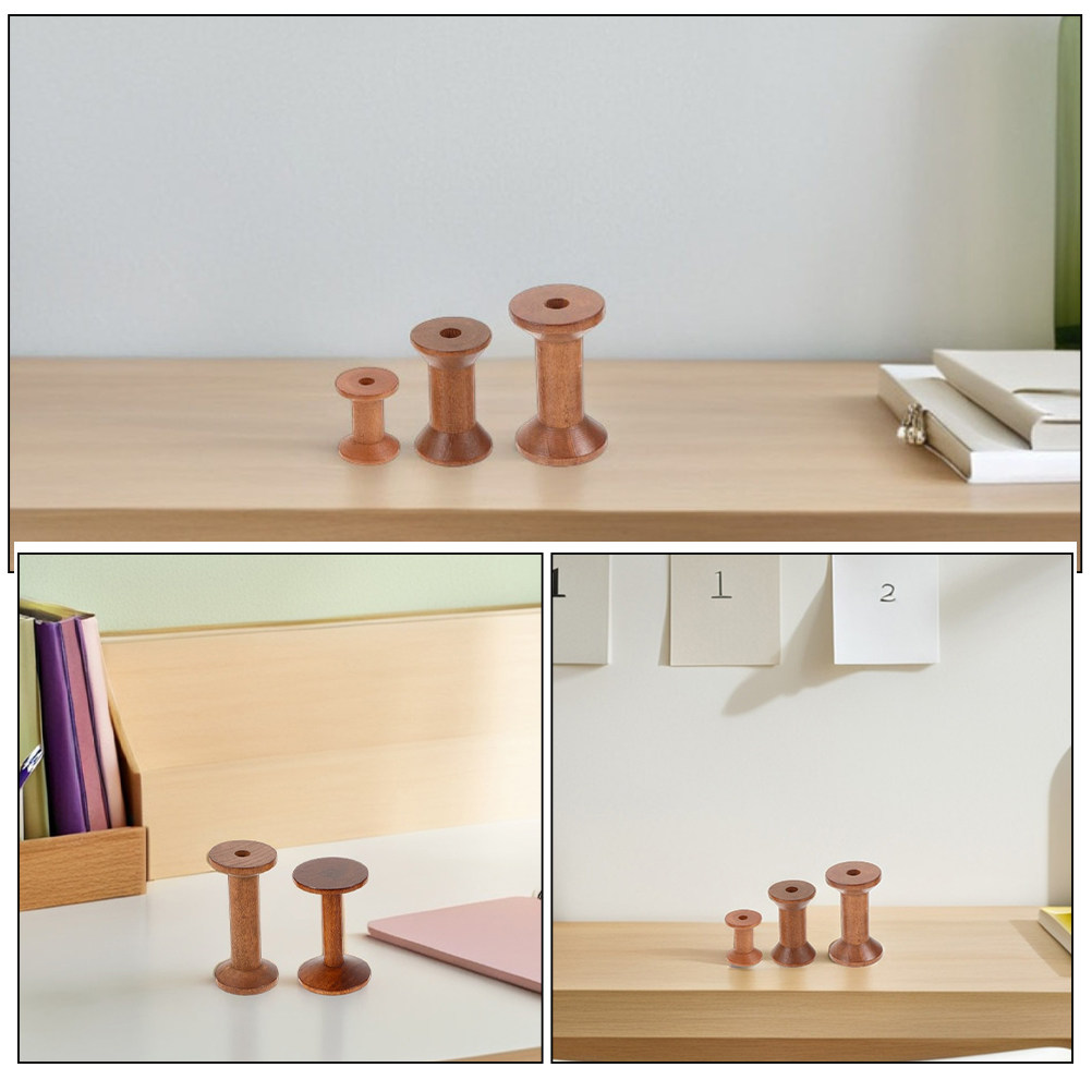 6 Stück Vintage-Holzspulen, le – Embroidery Craft Bewertung und Preis