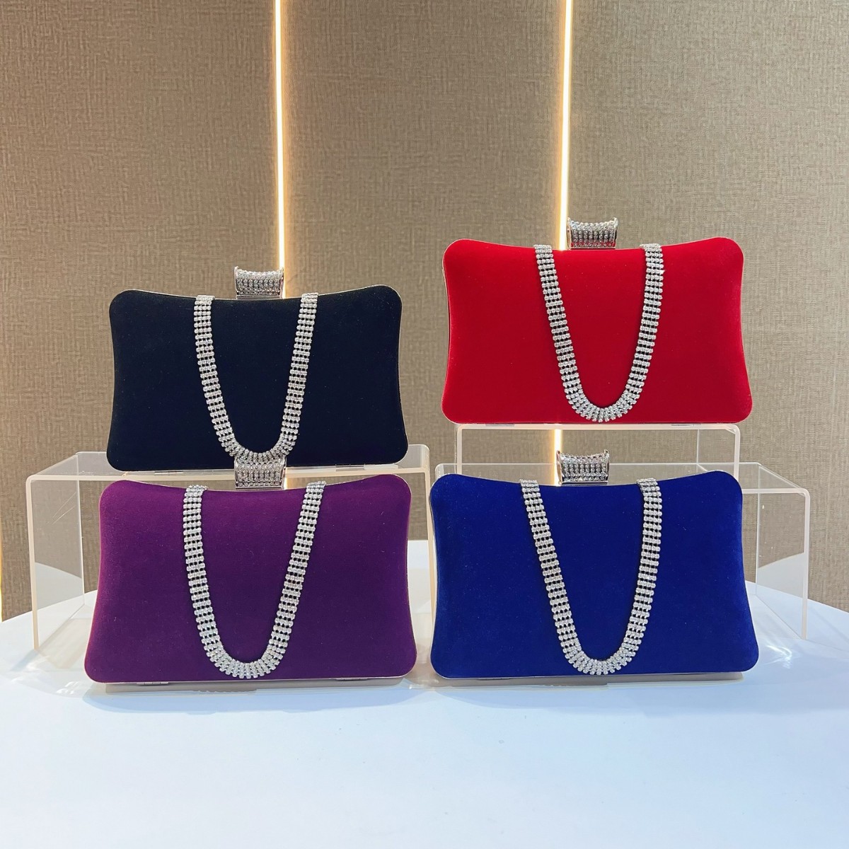 2025, Samt-Banketttasche für D – Tassel Fringe Trim Bewertung und Preis